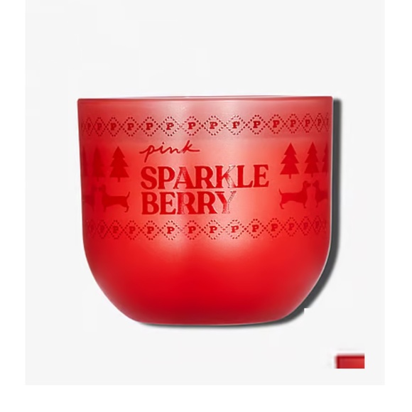🍓🥂Victoria’s Secret PINK Berry Sparkle Candle - Picture 1 of 5